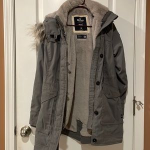 Hollister Faux Fur Lined Parka